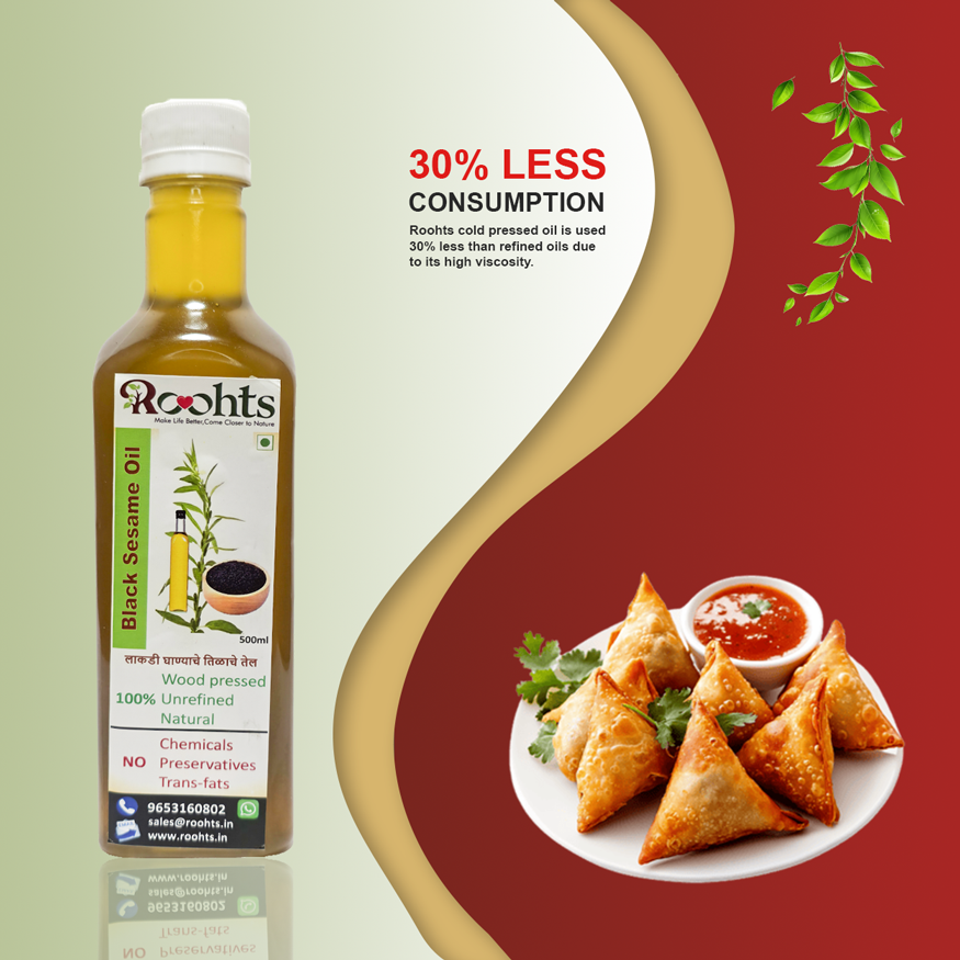 Roohts Black Sesame Wood Pressed Oil